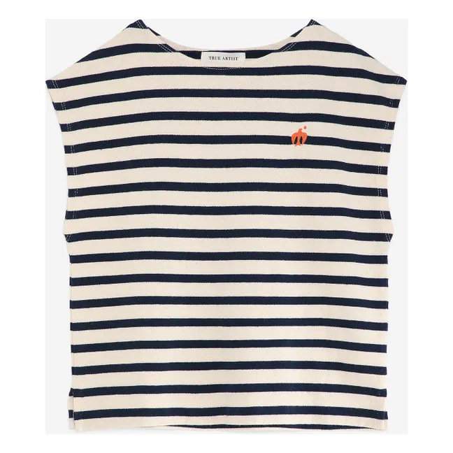 T-Shirt Nr. 15 Gestreift | Navy