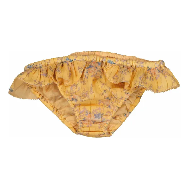 2 Piece Swimsuit Wave Lurex | Yellow