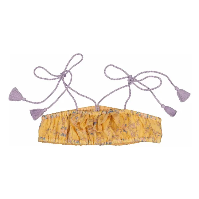 2 Piece Swimsuit Wave Lurex | Yellow