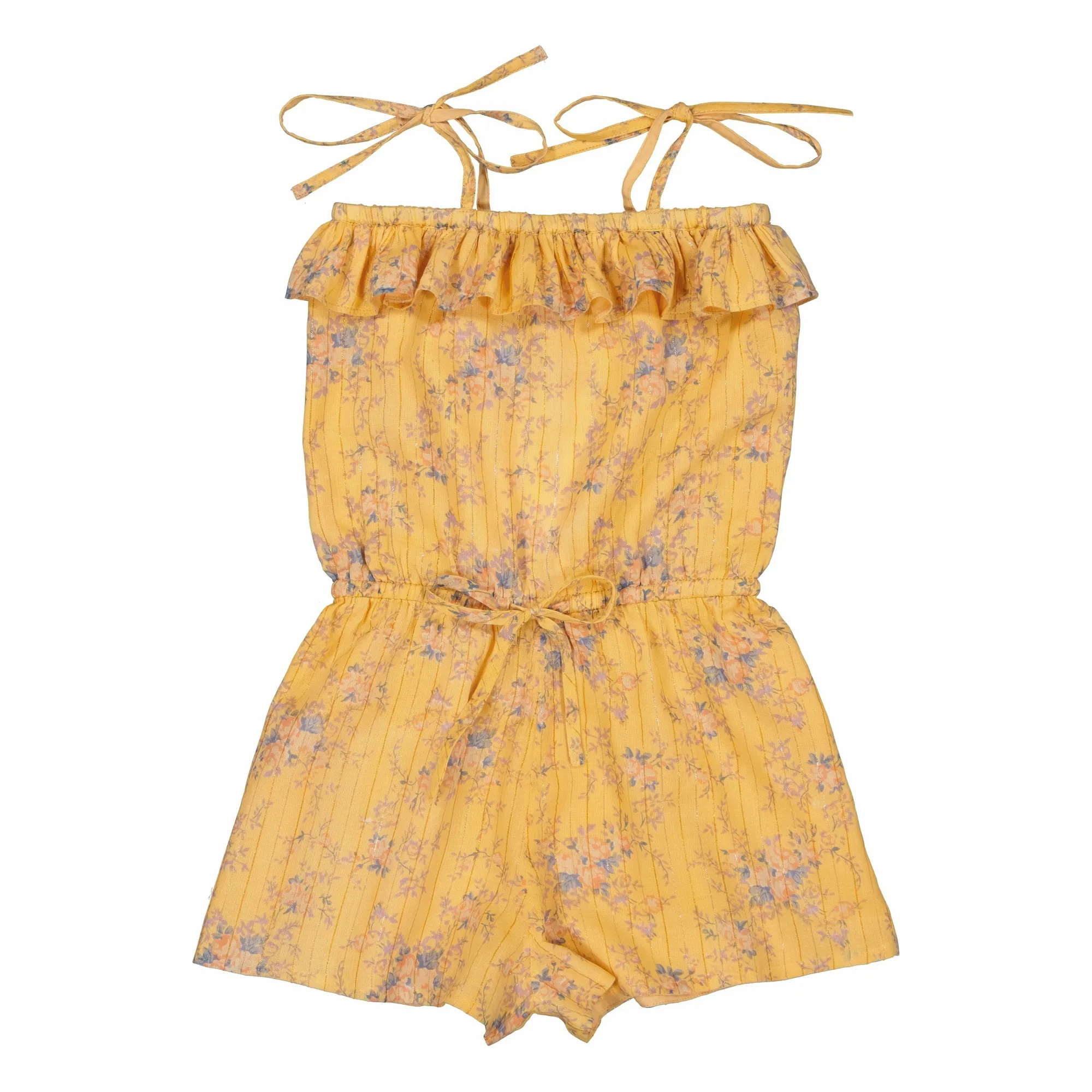 Louis Louise Yellow Hello Lurex Playsuit