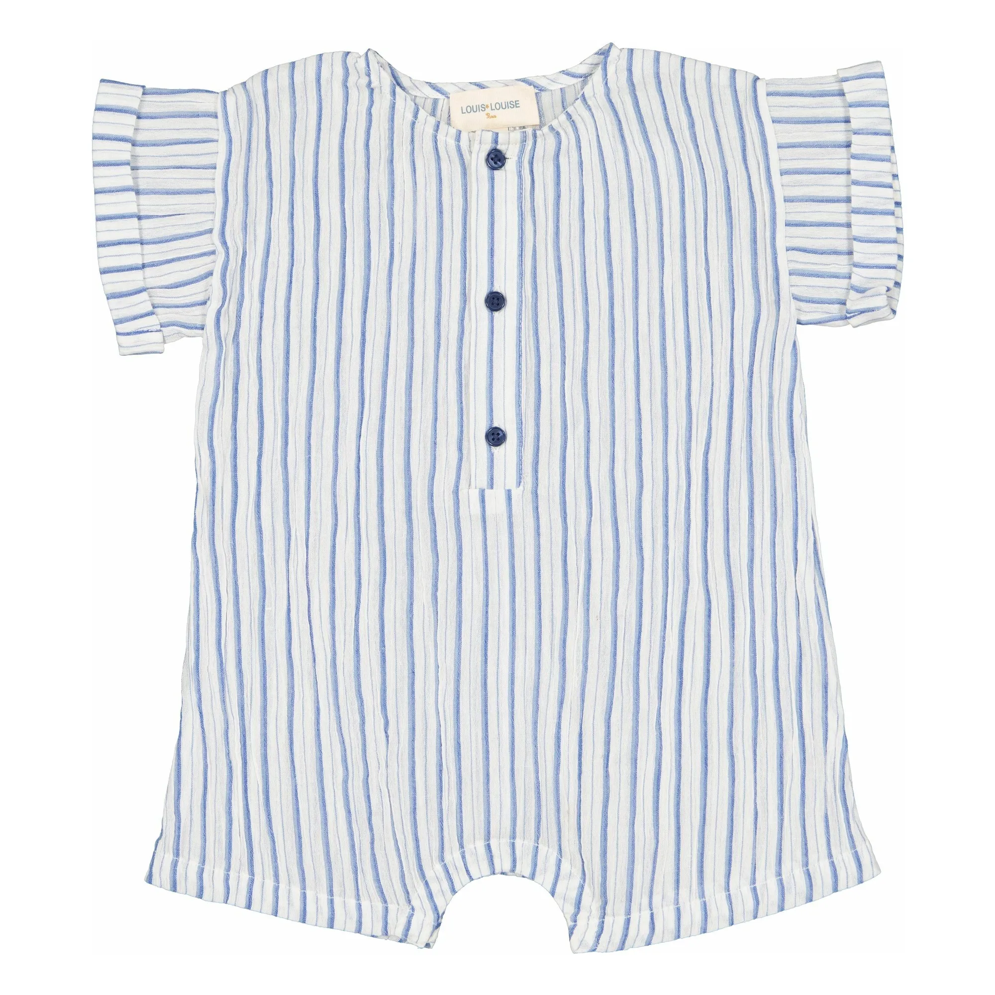 Louis Louise Blue Hawai Stripes Playsuit