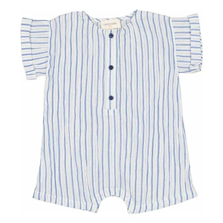 Hawai Stripes Playsuit | Blue- Product image n°0