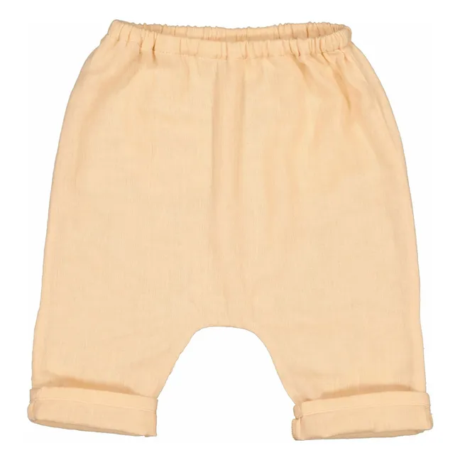 Gasa de algodón Saroual Jungle | Beige