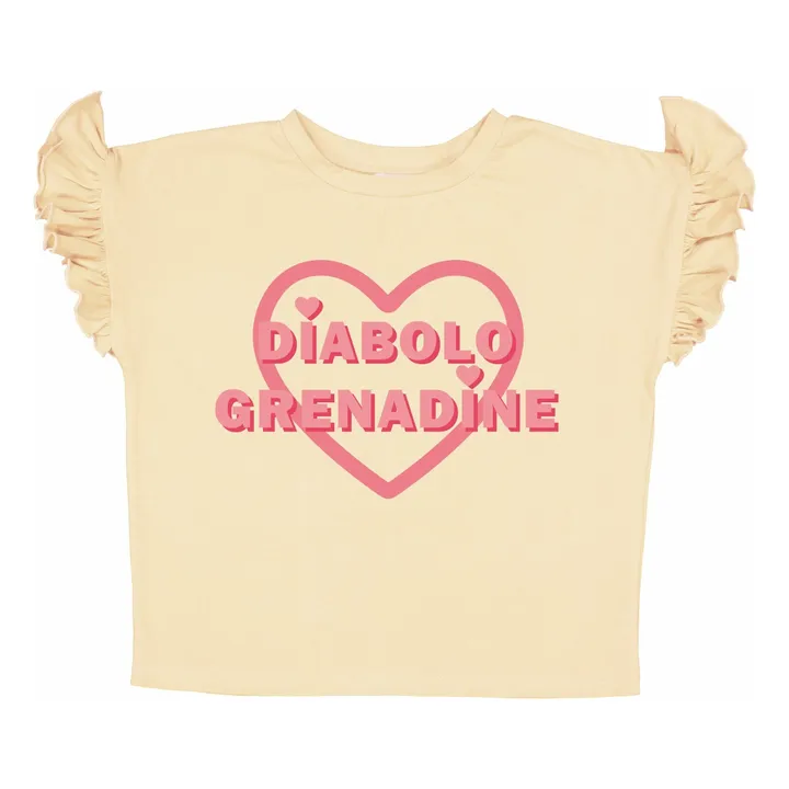 T-shirt Naomie | Jaune pâle- Image produit n°0