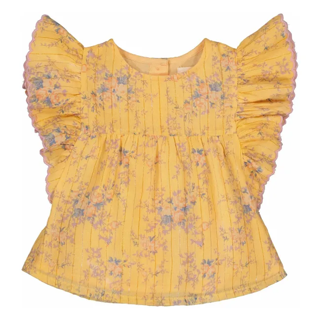 Camicetta in lurex Jasmin Fleurie | Giallo