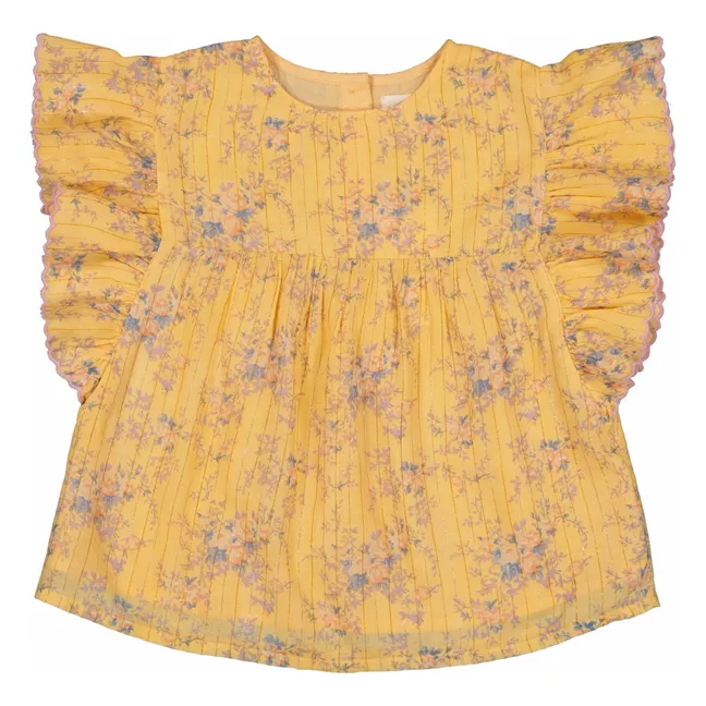 Camicetta in lurex Jasmin Fleurie | Giallo