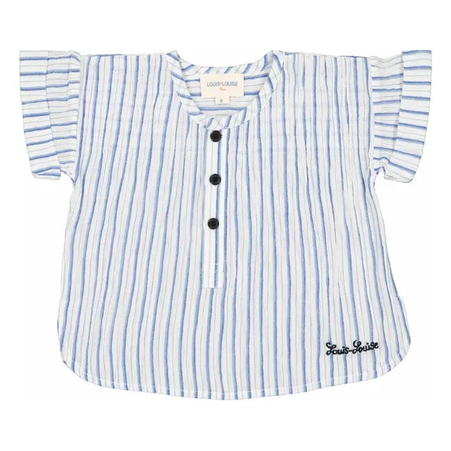 Camisa Saul Stripe | Azul