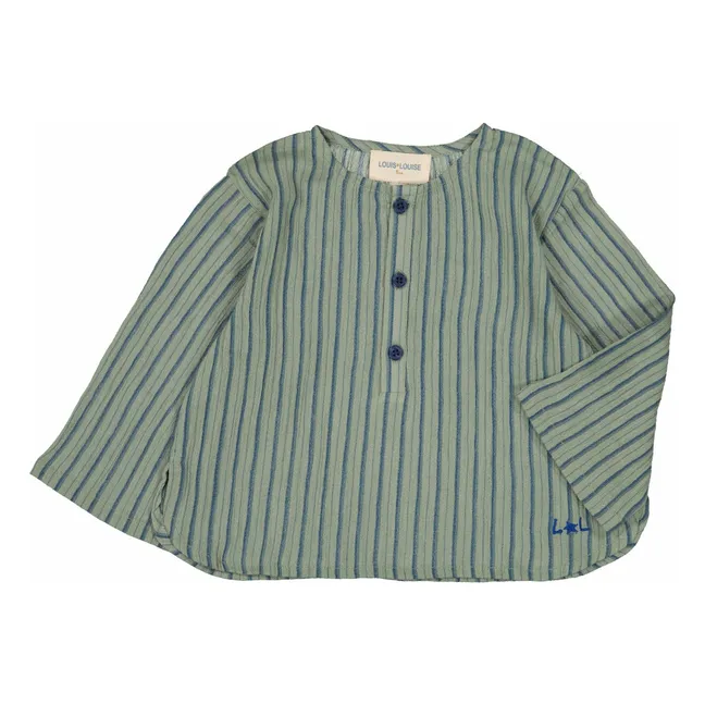 Chemise Oncle Rayures | Khaki