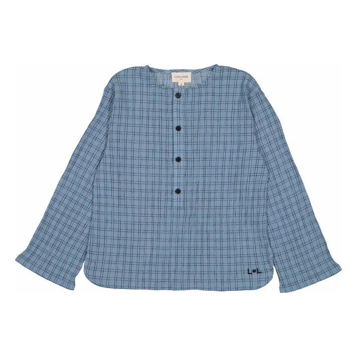 Chemise Oncle Vichy | Bleu- Image produit n°3