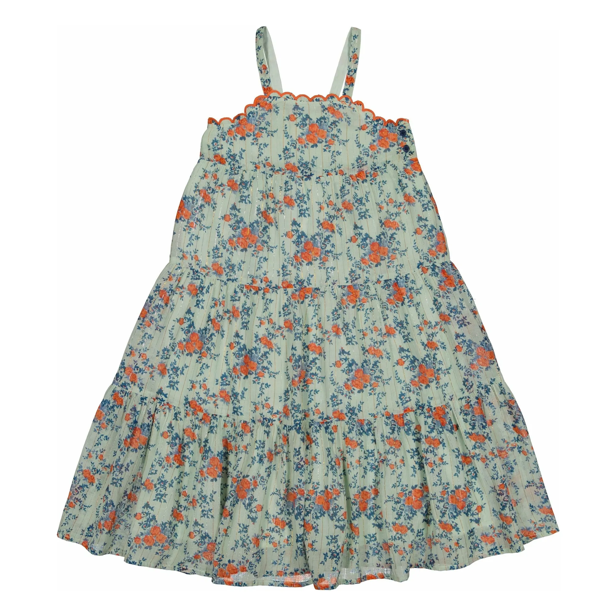 Louis Louise Green Water Maria Lurex Dress