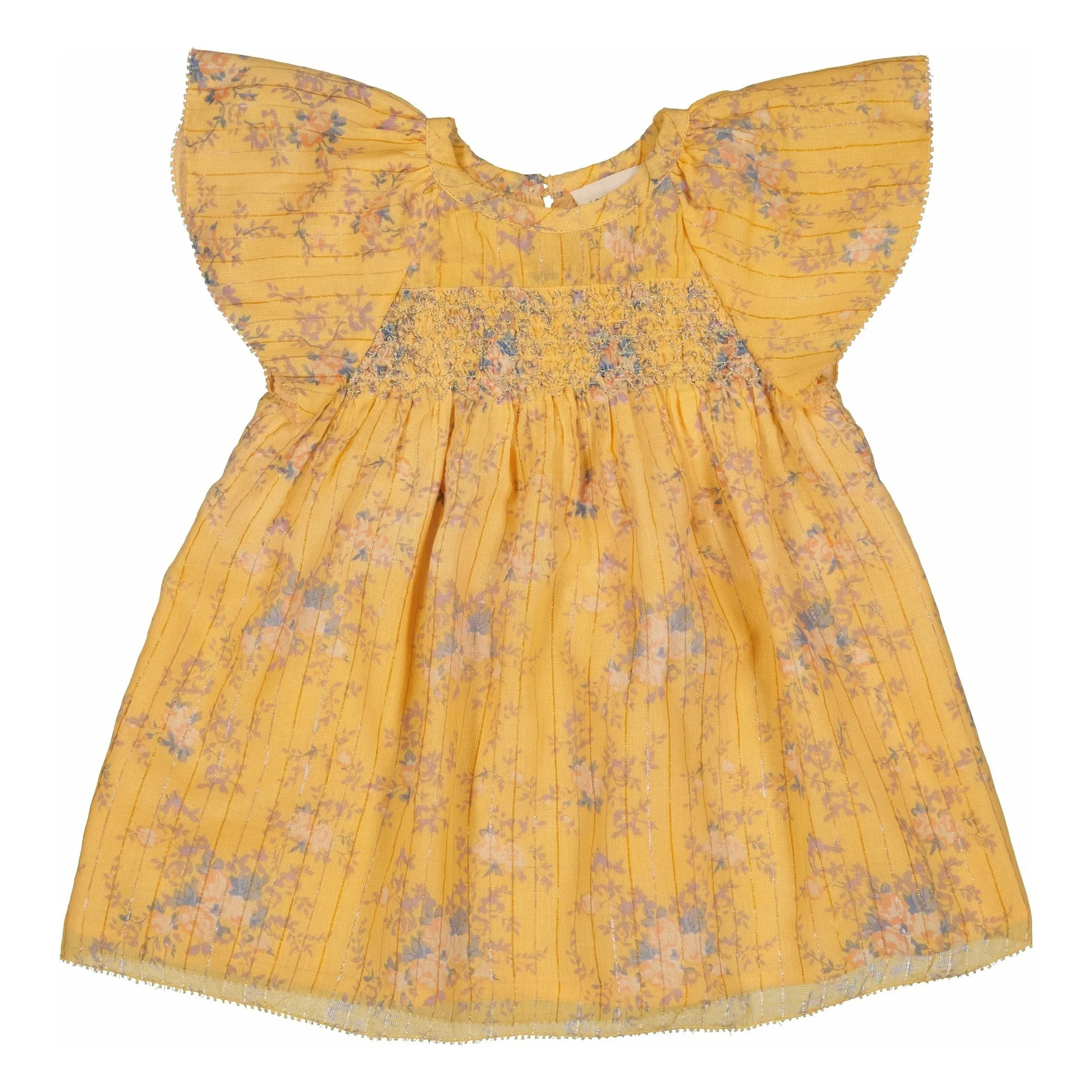 Louis Louise Yellow Donna Fleurie Lurex Dress