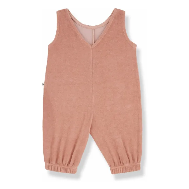 Jumpsuit Nicola Frottee | Korallenfarben