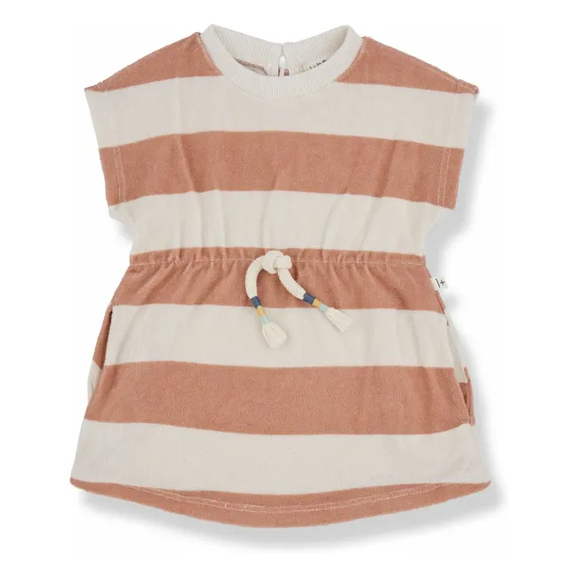 Kleid Ilaria Frottee | Korallenfarben