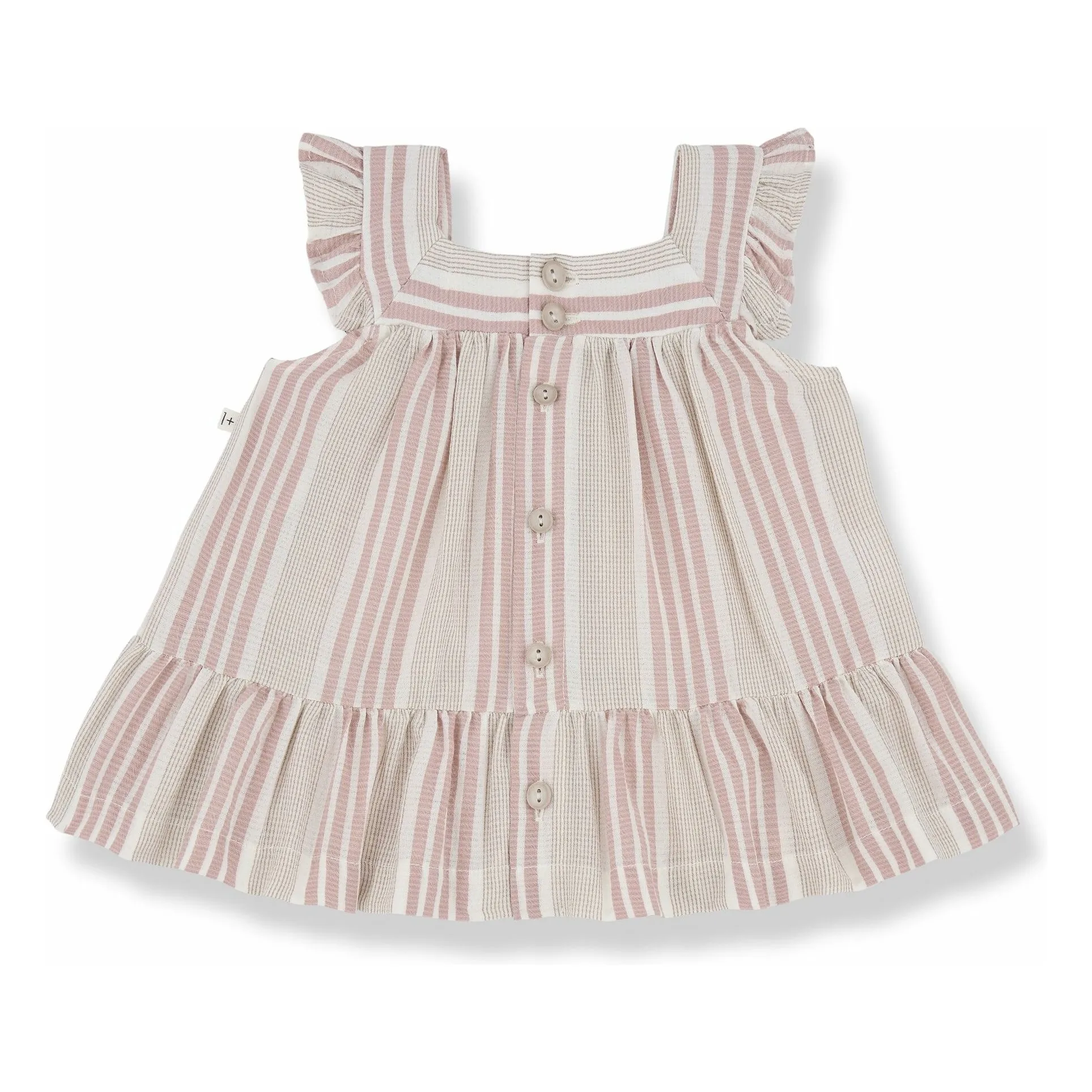 Robe Miriam Coton Bio | Vieux Rose- Image produit n°1
