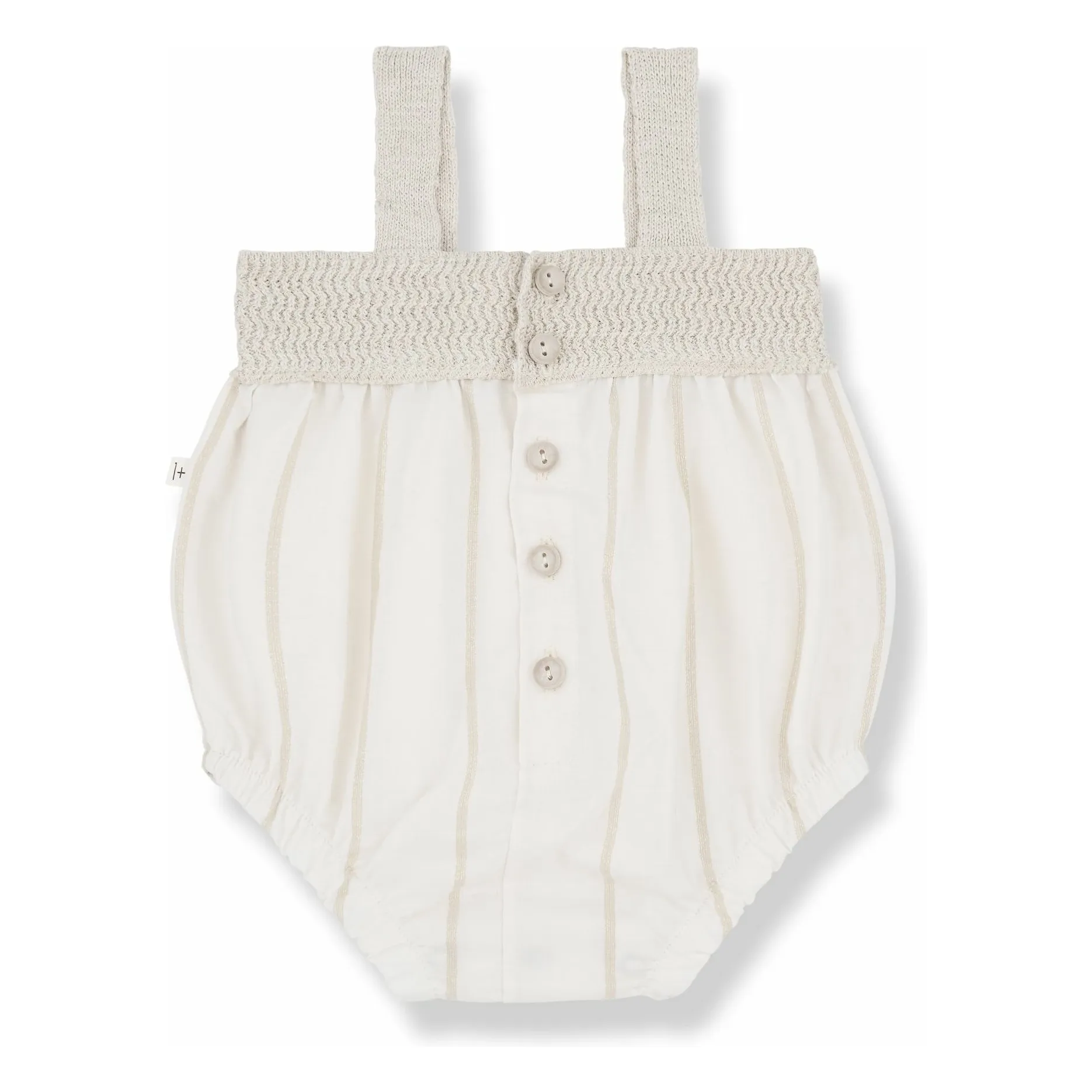 1+ In The Family Ecru Zeus Lurex Romper