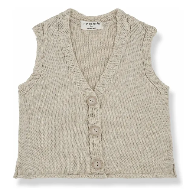 Ärmellose Weste Gino | Beige