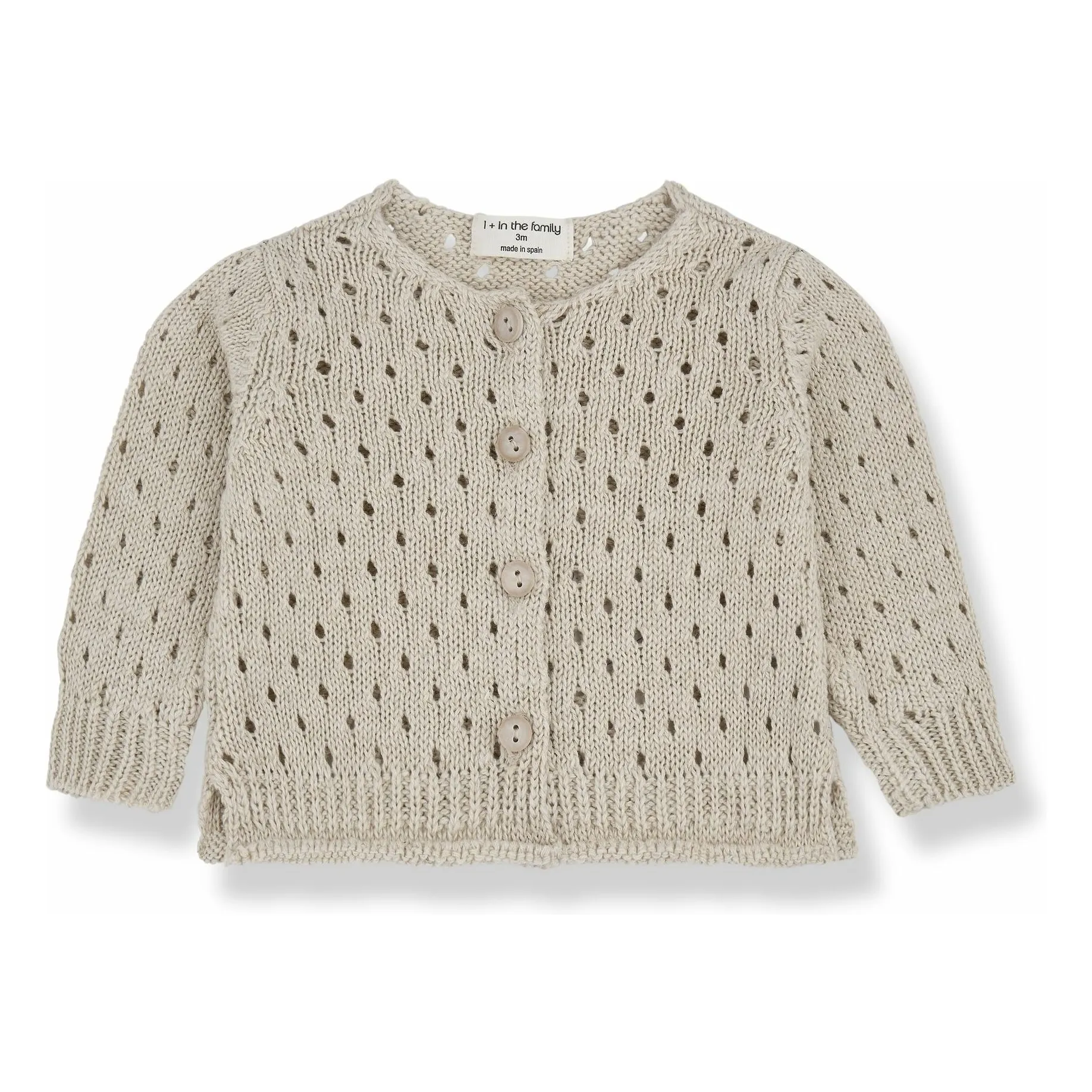1+ In The Family Beige Telma Cardigan