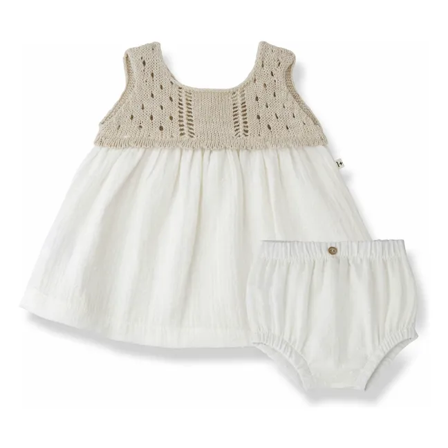 Lola dress and bloomer set | Beige