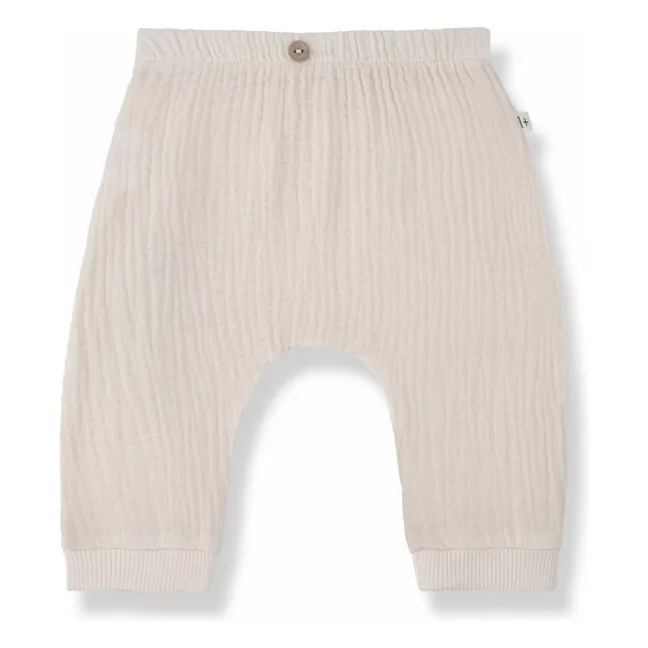 Pantalones de gasa de algodón Giuseppe | Rosa empolvado