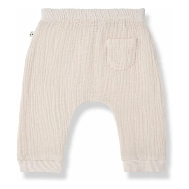 Pantalones de gasa de algodón Giuseppe | Rosa empolvado