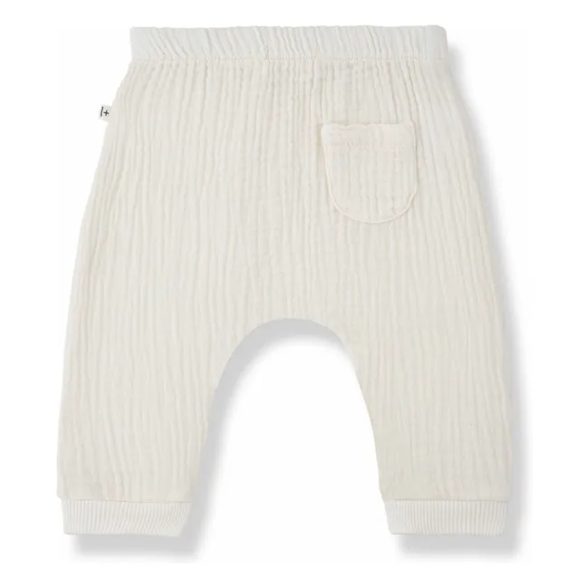 Pantalones de gasa de algodón Giuseppe | Crudo