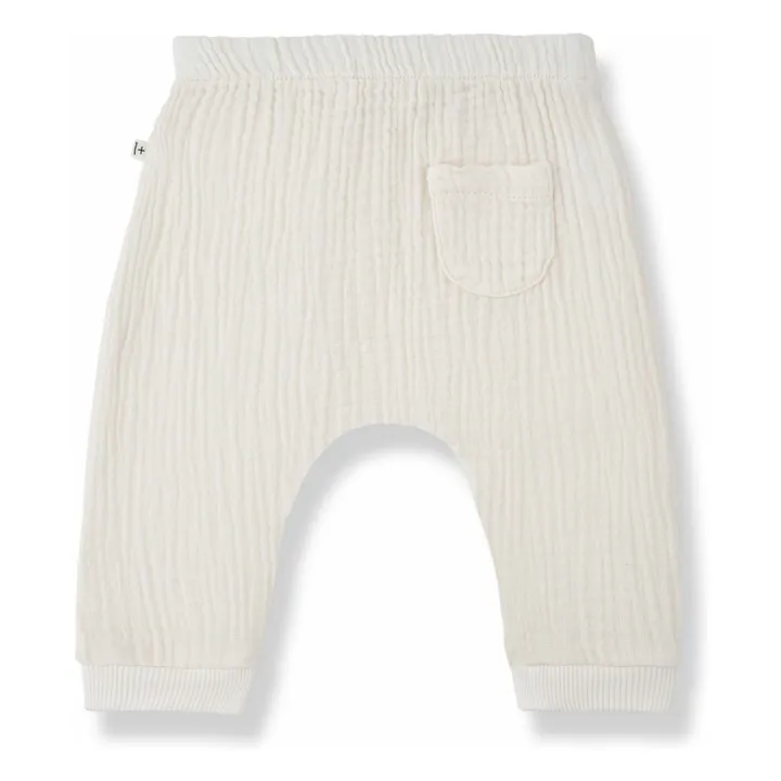 Pantalon Giuseppe Gaze de Coton | Ecru- Image produit n°1