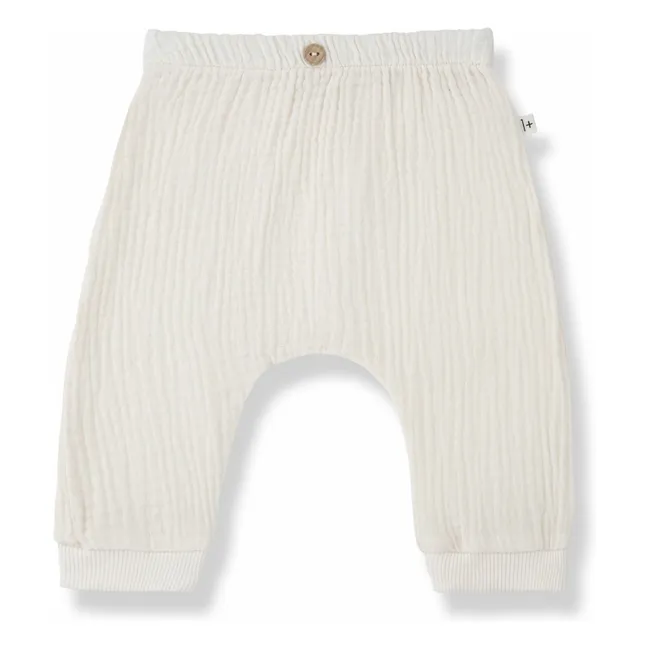 Pantalones de gasa de algodón Giuseppe | Crudo