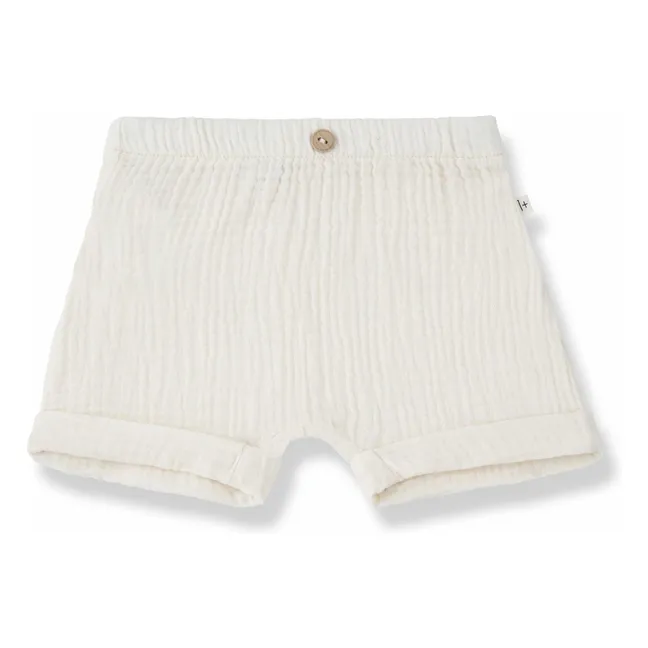 Mirko Cotton Gauze Shorts | Ecru