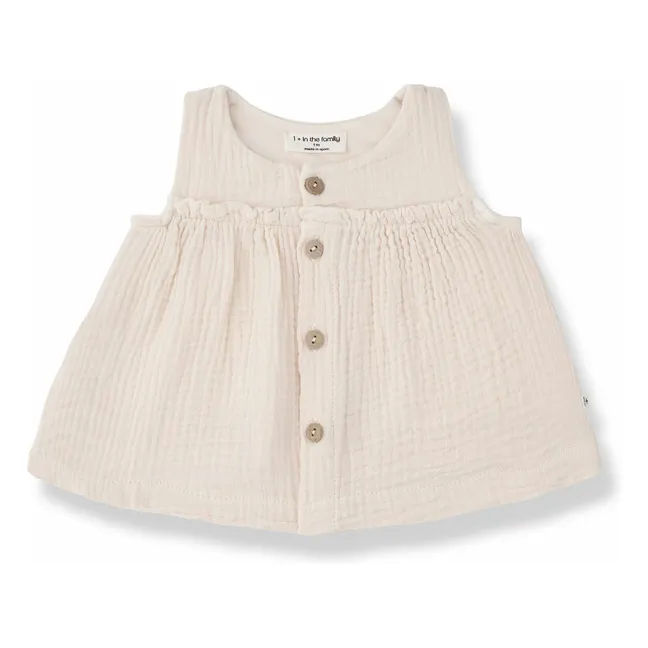 Blouse Lina Gaze de Coton | Rose poudré