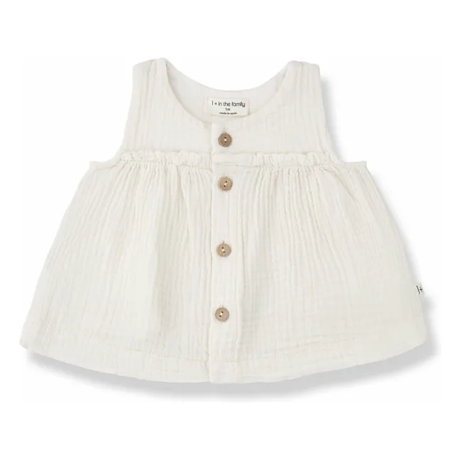 Bluse Lina Gaze aus Baumwolle | Seidenfarben