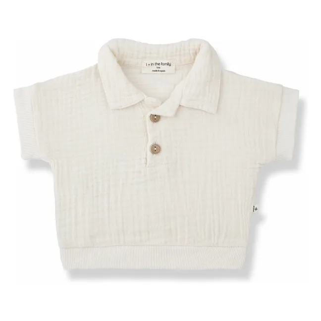 Guido polo shirt Cotton gauze | Ecru