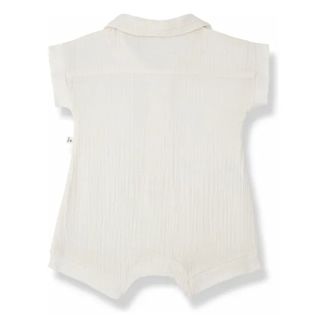 Combishort Vittorio Gaze de Coton | Ecru
