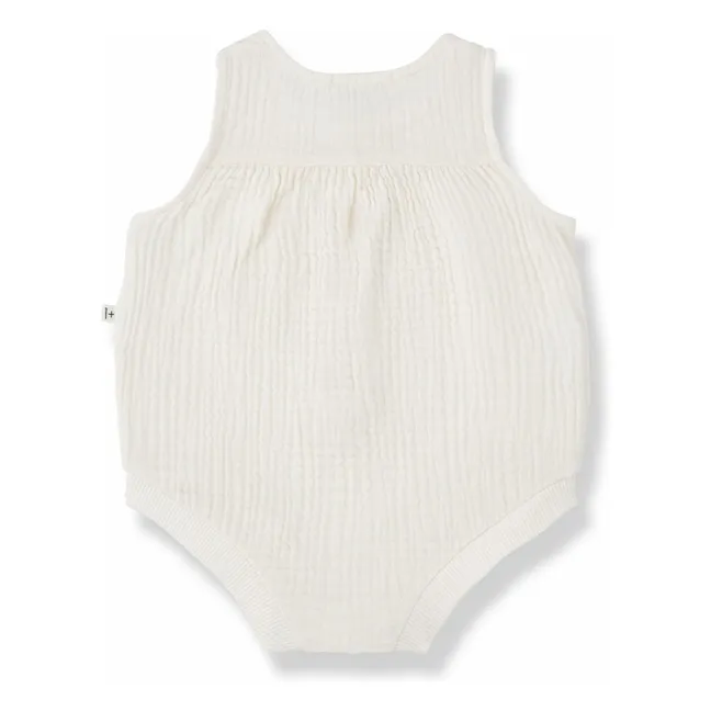 Barboteuse Yago Gaze de Coton | Ecru