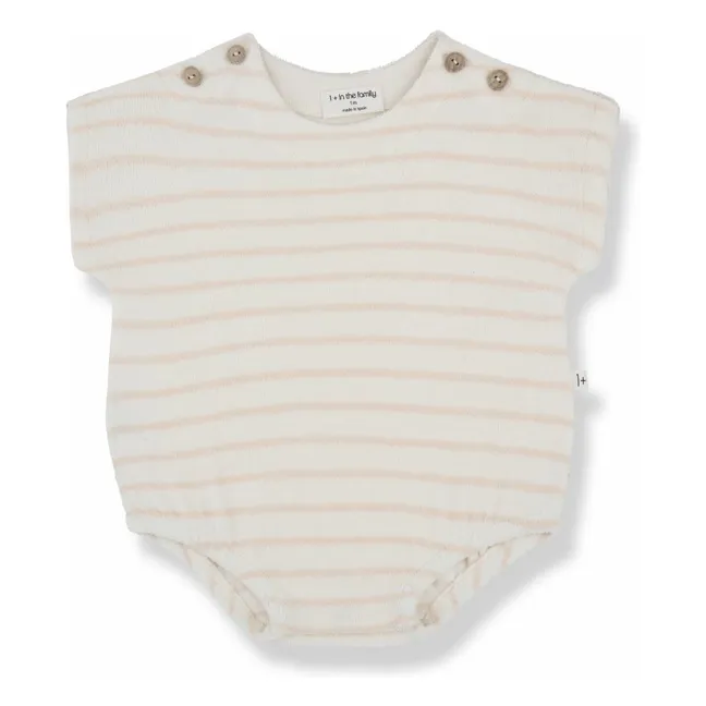 Romulo terry romper | Powder pink