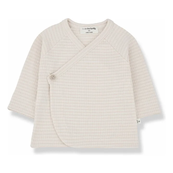 T-Shirt Cache-Cœur Idara | Rose poudré- Image produit n°0