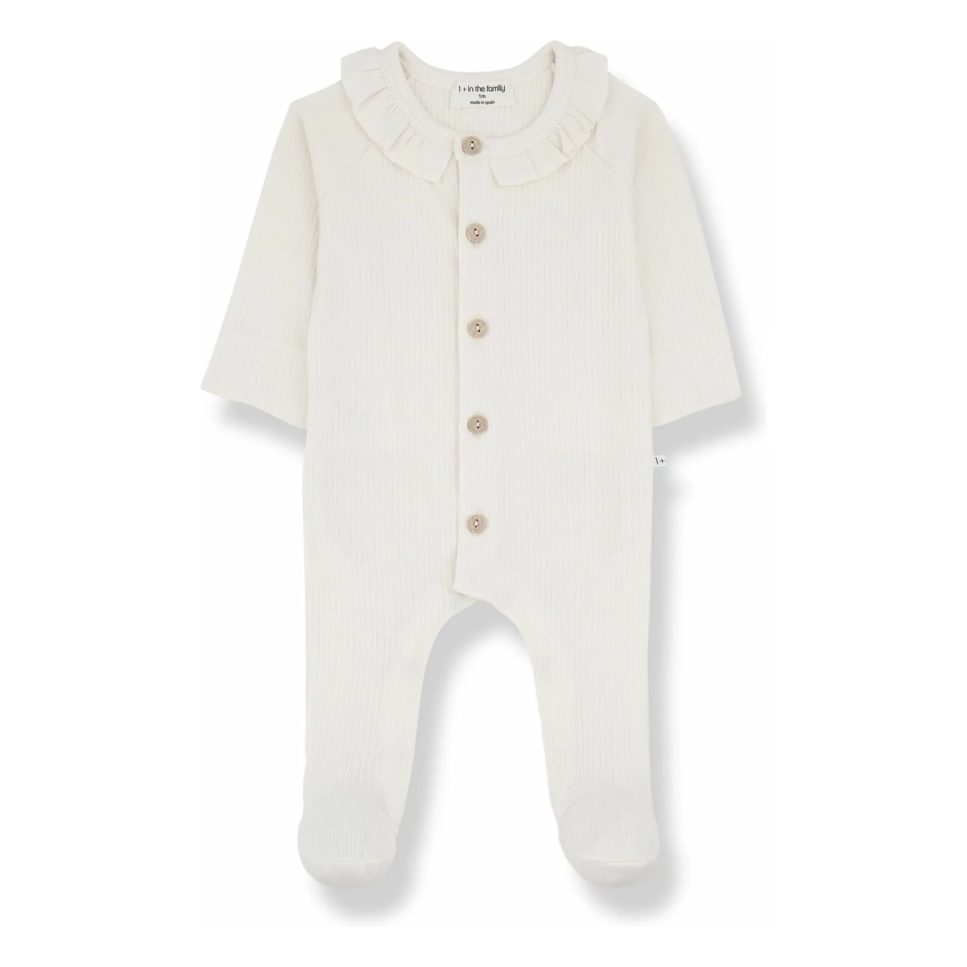 1+ In The Family Ecru Rosetta Pyjamas With Feet
