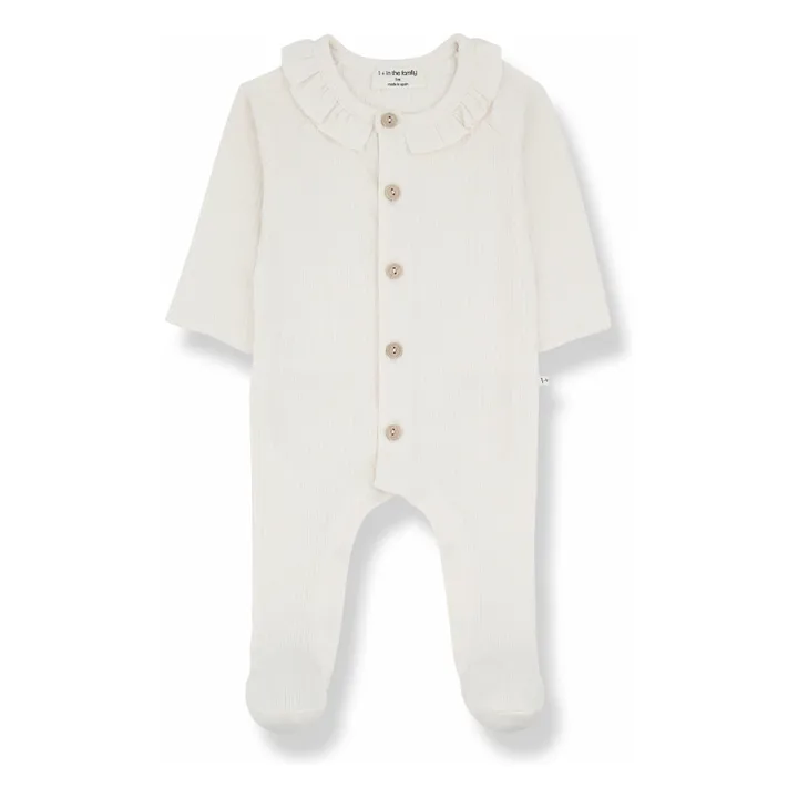 Pyjama Avec Pieds Rosetta | Ecru- Image produit n°0