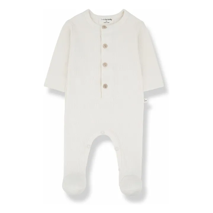 Pyjama Avec Pieds Nino | Ecru- Image produit n°0