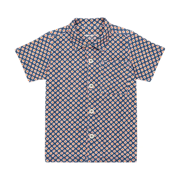 Chemise Sonny Fleurs | Bleu marine- Image produit n°0