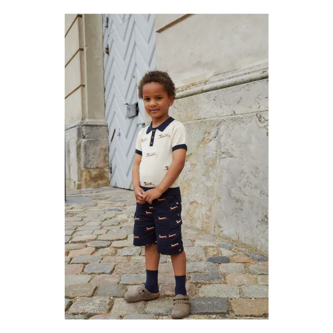 Cargo Shorts mit Stickerei | Navy