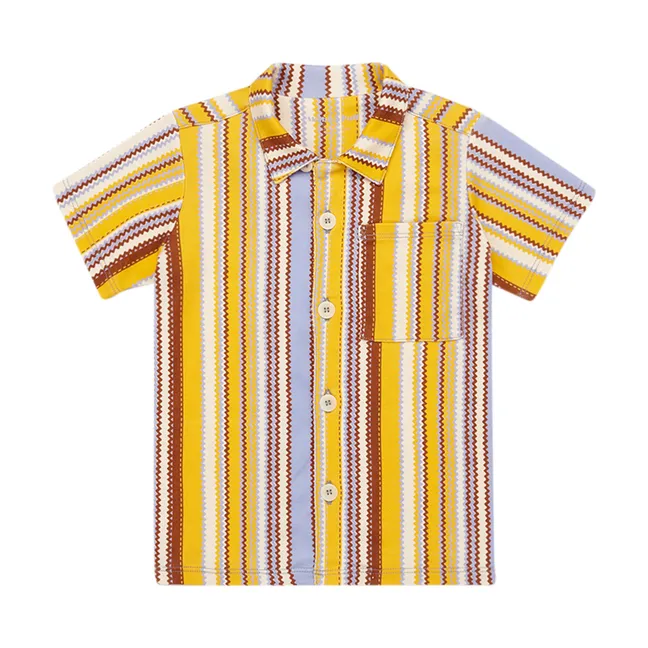 Camicia Sonny Zigzag | Giallo senape