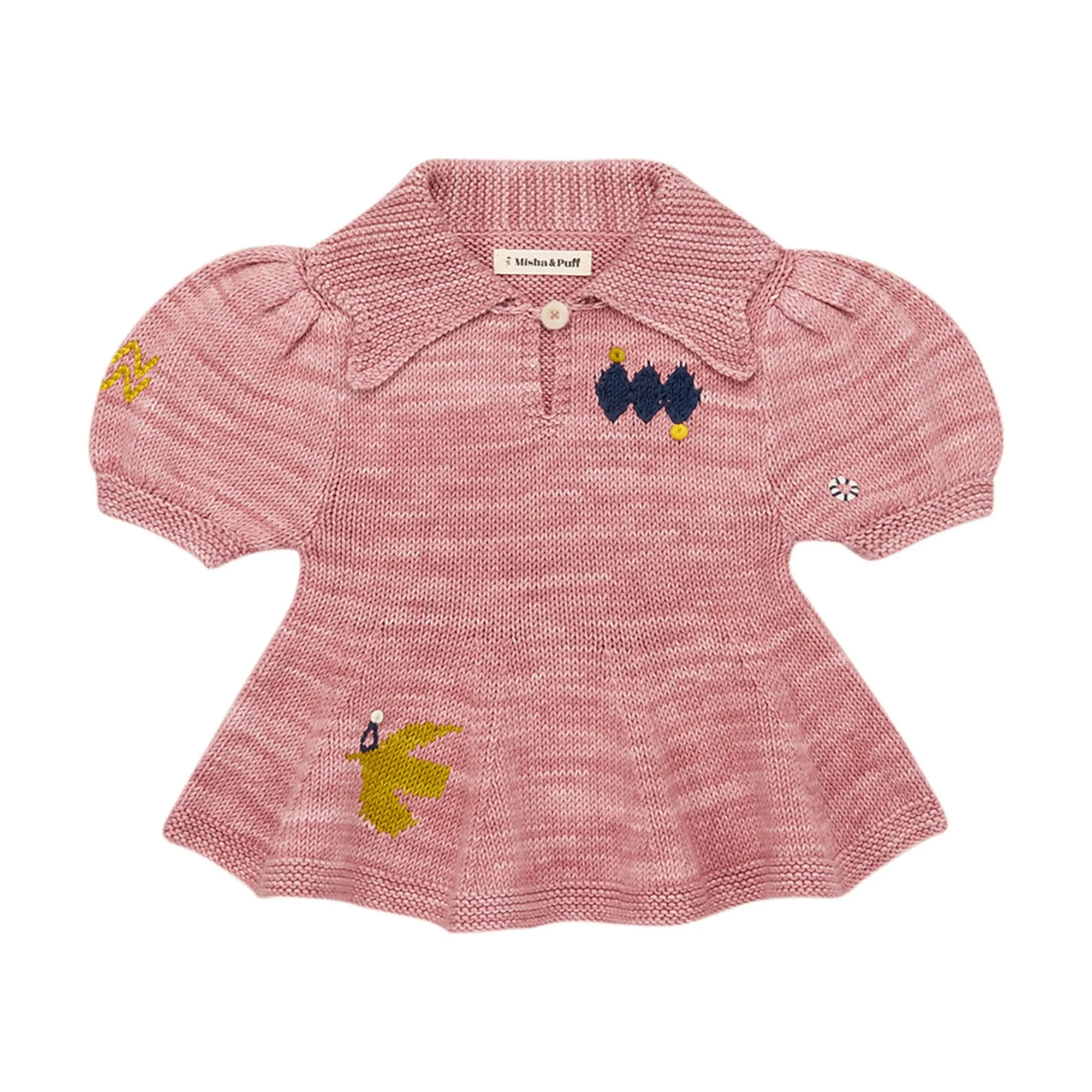Blouse Fête Puff | Rose- Image produit n°0