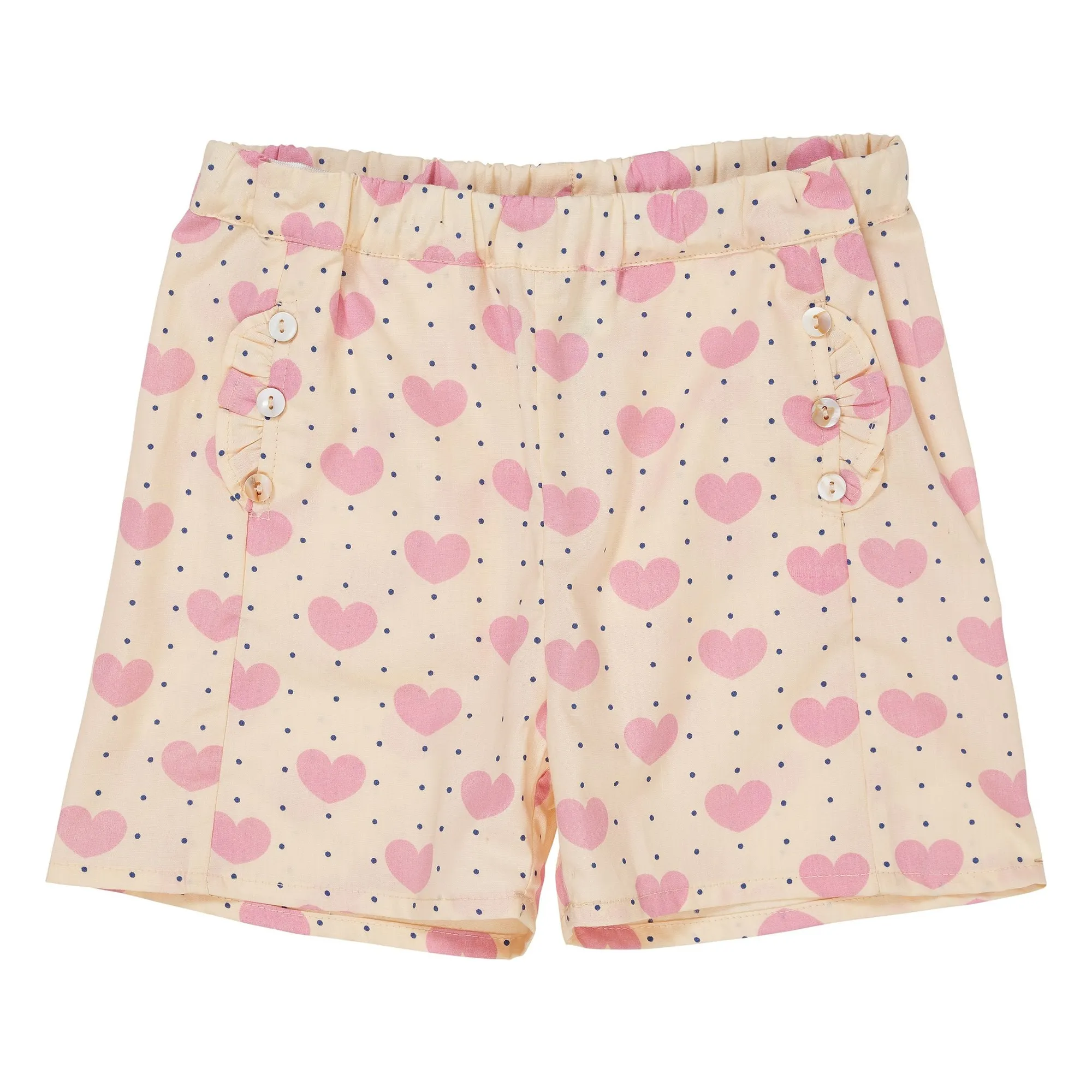 Copenhagen Colors Pale Pink Organic Cotton Heart Shorts