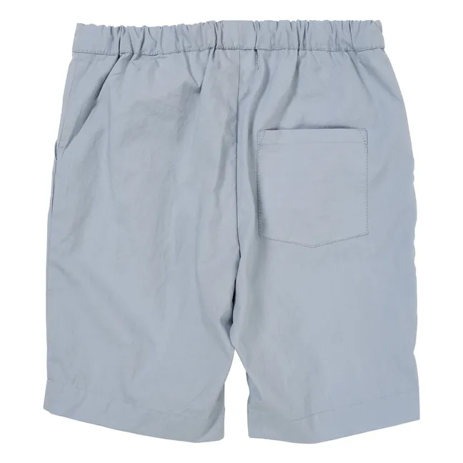 Short Cordon Popeline Coton Bio | Bleu pâle