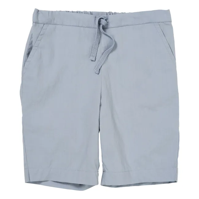 Short Cordon Popeline Coton Bio | Bleu pâle