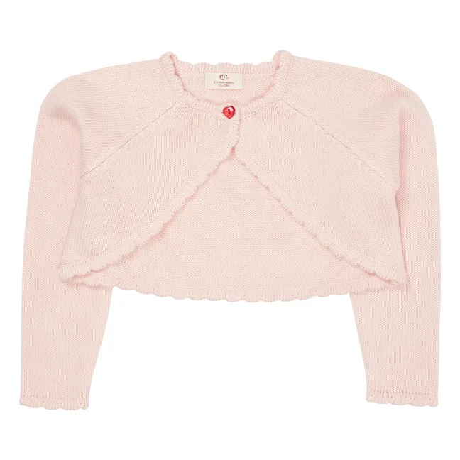 Bolero de algodón orgánico | Rosa Pálido