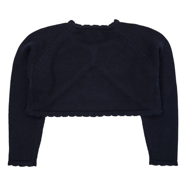 Bolero aus Bio-Baumwolle | Navy