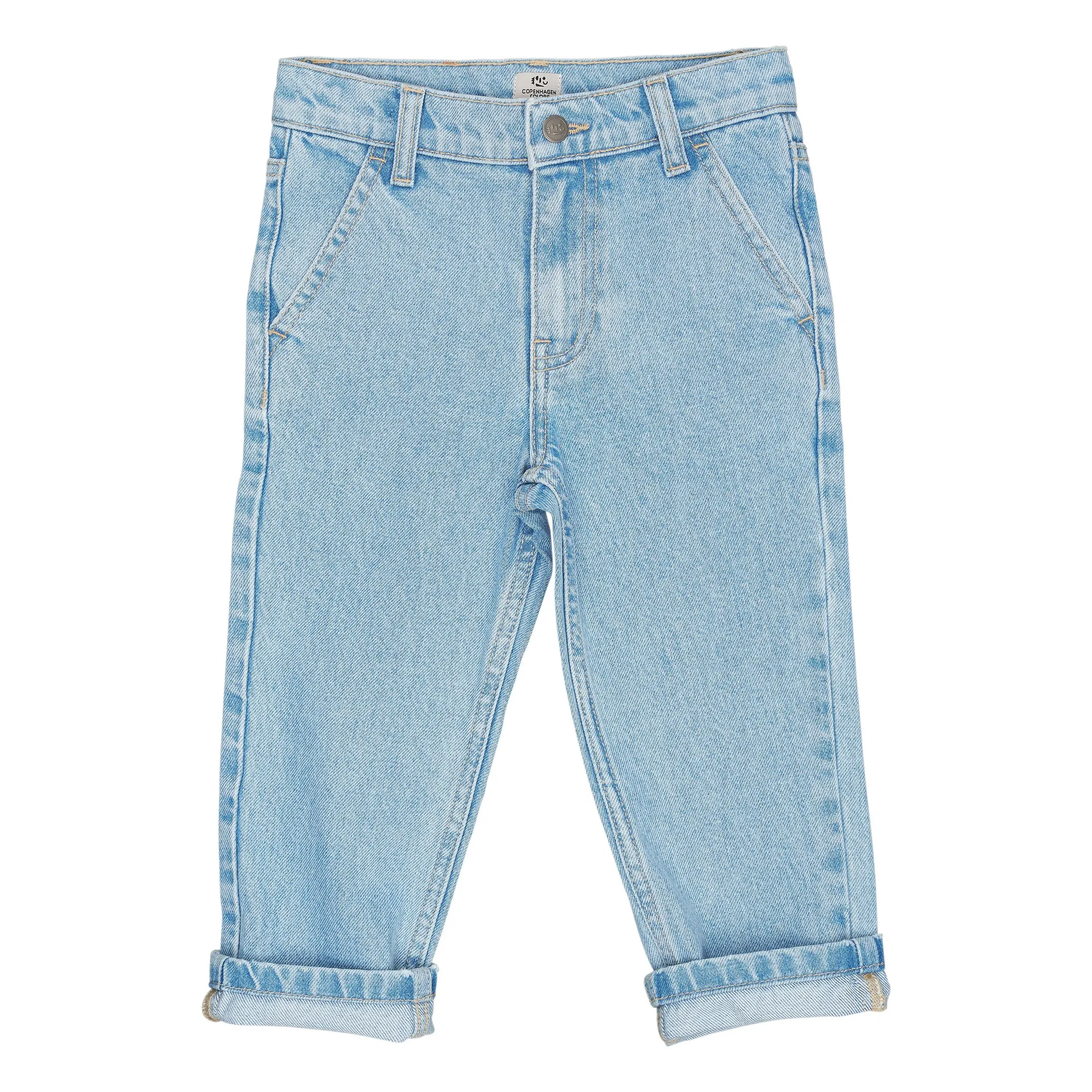 Copenhagen Colors Denim Blue Organic Cotton Regular Jeans