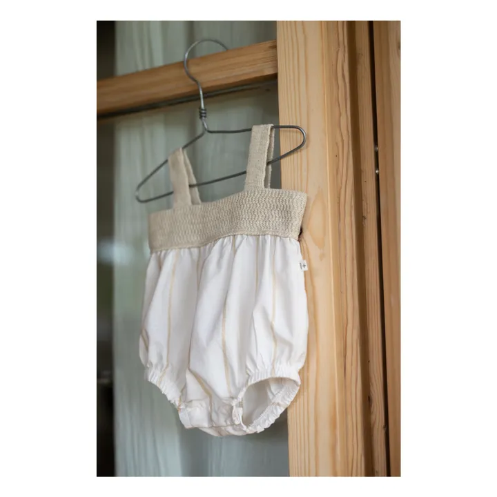 Barboteuse Zeus Lurex | Ecru- Image produit n°1