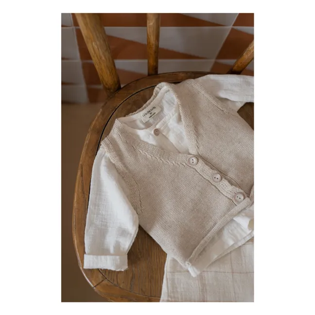 Ärmellose Weste Gino | Beige